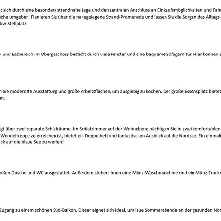 Duenenblick I - Duenenstr 5, App 4 Apartment *
